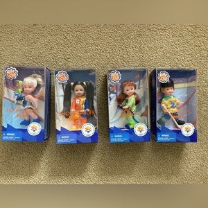 Set of 4 Winter Olympic Barbie Dolla